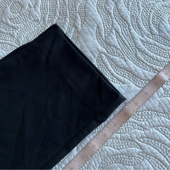 Abercrombie - Curve Love Long Tailored Straight Pant - Black - Picture 11 of 11